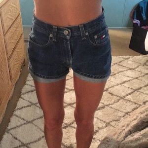 Vintage Tommy Hilfiger dark denim shorts